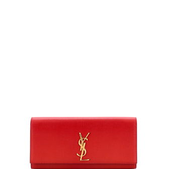 Saint Laurent Classic Monogram Clutch Leather Long