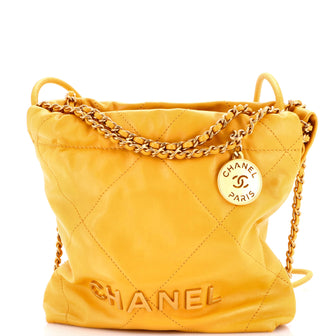 Chanel 22 Chain Hobo Quilted Calfskin Mini