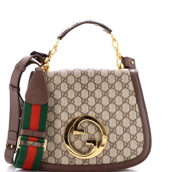 Gucci Blondie NM Top Handle Bag GG Coated Canvas Medium