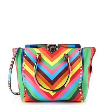 Valentino Garavani 1973 Rockstud Tote Rigid Leather Medium