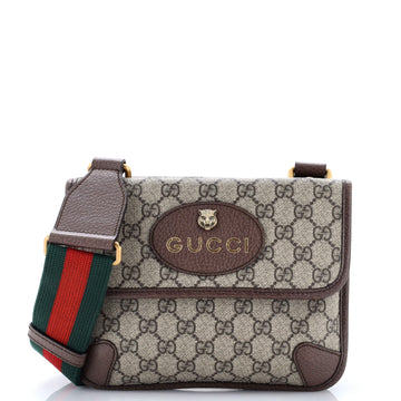 Gucci Neo Vintage Flap Messenger GG Coated Canvas Small