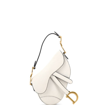 Christian Dior Saddle Handbag Leather Mini