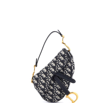 Christian Dior Saddle Handbag Oblique Canvas Mini