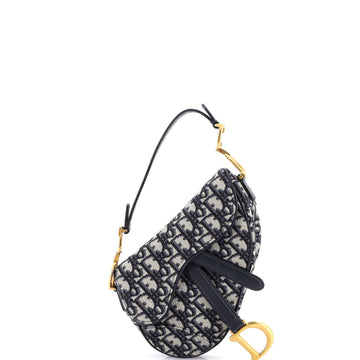 Christian Dior Saddle Handbag Oblique Canvas Mini