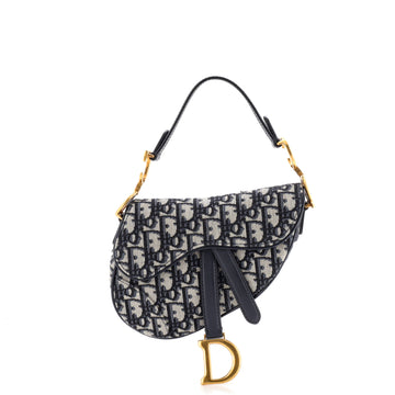 Christian Dior Saddle Handbag Oblique Canvas Mini