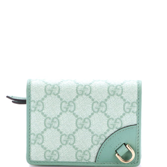 Gucci Emblem Wallet GG Coated Canvas Small