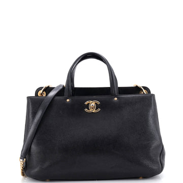 Chanel CC Lock Shopping Tote Caviar Large