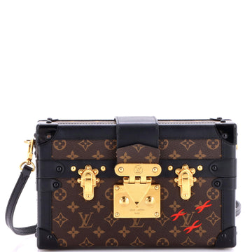 Louis Vuitton Petite Malle Handbag Monogram Canvas