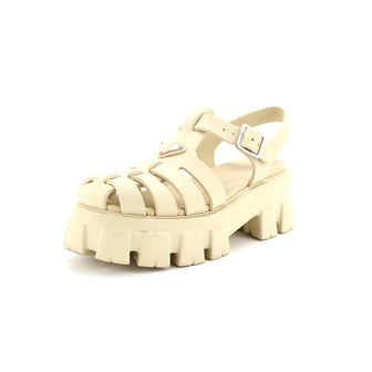 Prada Women's Monolith Cage Platform Sandals Rubber