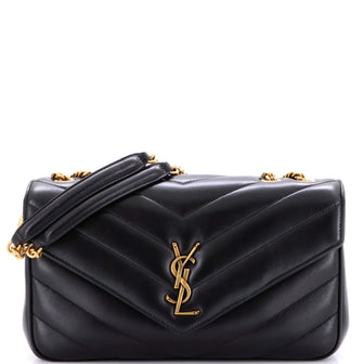 Saint Laurent Loulou Shoulder Bag Matelasse Chevron Leather Medium