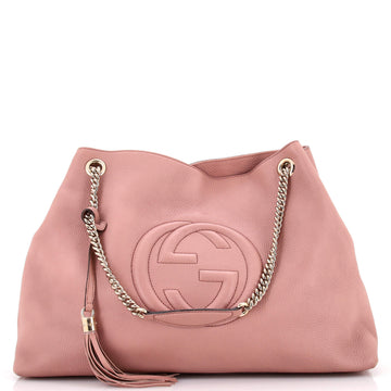 Gucci Soho Chain Strap Shoulder Bag Leather Large