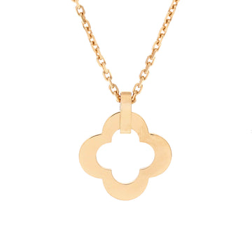 Van Cleef & Arpels Byzantine Alhambra Pendant Necklace 18K Yellow Gold