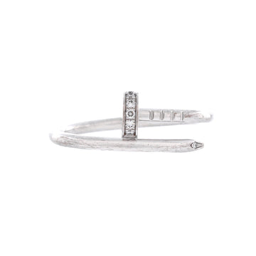 Cartier Juste un Clou Ring 18K White Gold and Diamonds Small