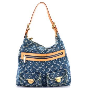 Louis Vuitton Baggy Handbag Denim GM