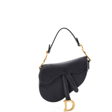 Christian Dior Saddle Handbag Leather Mini