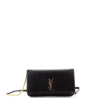 Saint Laurent Classic Monogram Phone Holder Shoulder Bag Leather
