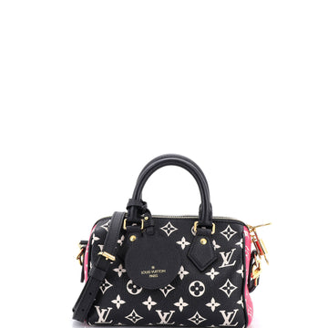 Louis Vuitton Speedy Bandouliere Bag Spring in the City Monogram Empreinte Leather 20