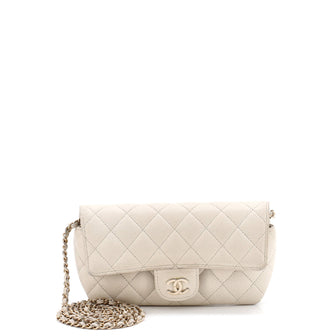 Chanel Classic Sunglasses Case with Chain Quilted Caviar