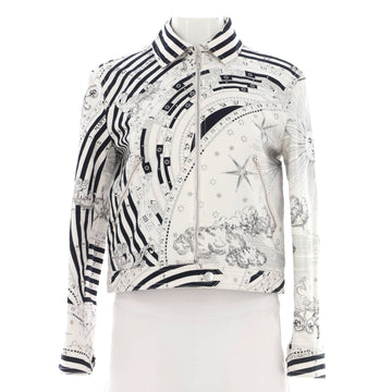 Hermes Women's Astrologie Remix Zipped Jacket Printed Cotton
