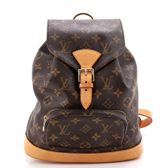 Louis Vuitton Vintage Montsouris Backpack Monogram Canvas MM