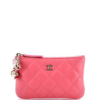 Chanel CC Casino O Case Clutch Quilted Lambskin Mini