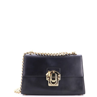 Dolce & Gabbana Lucia Chain Flap Bag Leather Large