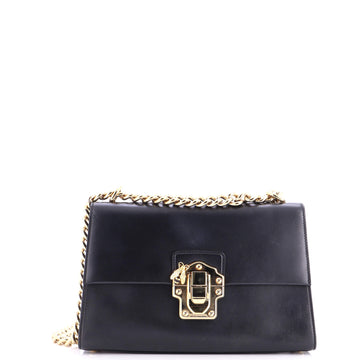 Dolce & Gabbana Lucia Chain Flap Bag Leather Large