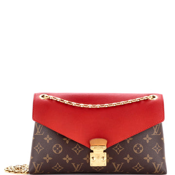 Louis Vuitton Pallas Chain Shoulder Bag Monogram Canvas and Calfskin