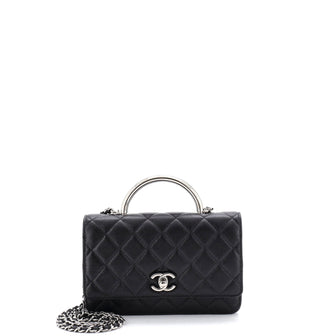 Chanel Charming Handle Wallet on Chain Quilted Lambskin
