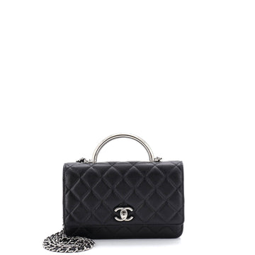 Chanel Charming Handle Wallet on Chain Quilted Lambskin