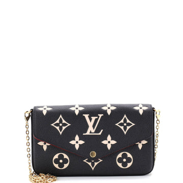 Louis Vuitton Felicie Pochette Bicolor Monogram Empreinte Giant