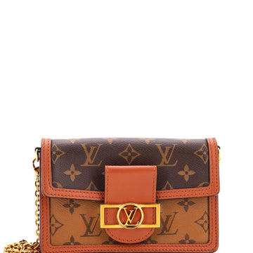 Louis Vuitton Dauphine Chain Wallet Reverse Monogram Canvas