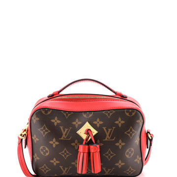 Louis Vuitton Saintonge Handbag Monogram Canvas with Leather