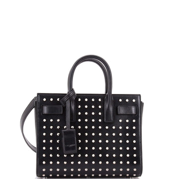 Saint Laurent Sac de Jour Bag Studded Leather Nano