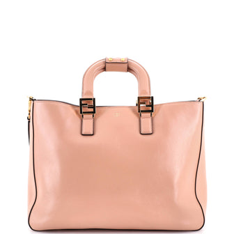 Fendi FF Handle Tote Leather Medium