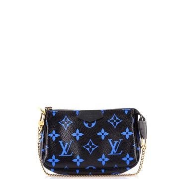 Louis Vuitton Pochette Accessoires Digital Blue Monogram Canvas Mini