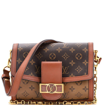 Louis Vuitton Dauphine Shoulder Bag Reverse Monogram Canvas MM