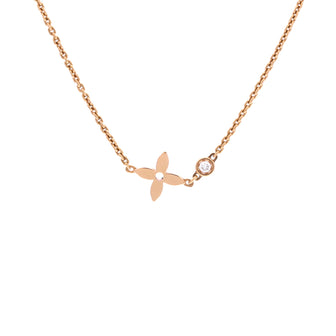 Louis Vuitton Monogram Idylle Necklace 18K Rose Gold with Diamond