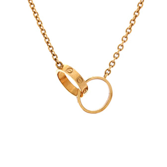 Cartier Love Interlocking Necklace 18K Yellow Gold