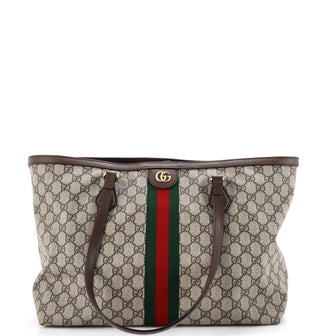 Gucci Ophidia Shopping Tote GG Coated Canvas Medium