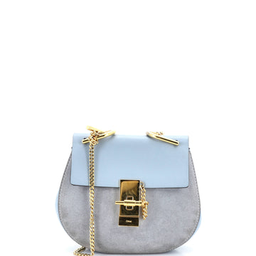 Chloe Drew Crossbody Bag Leather and Suede Mini