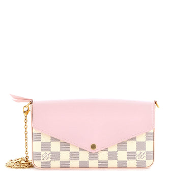 Louis Vuitton Felicie Pochette Damier and Leather