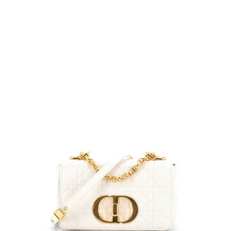 Christian Dior Caro Bag Cannage Quilt Calfskin Small