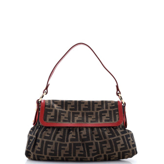 Fendi Chef Flap Bag Zucca Canvas Small