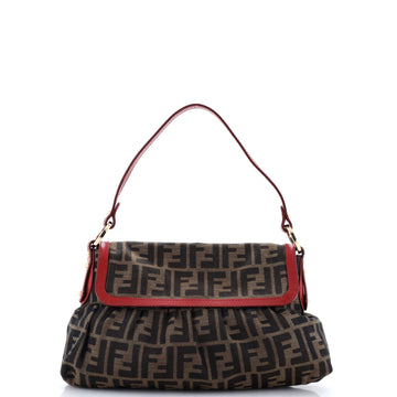 Fendi Chef Flap Bag Zucca Canvas Small