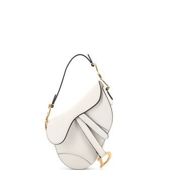 Christian Dior Saddle Handbag Leather Mini