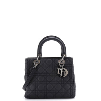 Christian Dior Lady Dior Bag Cannage Quilt Lambskin Medium
