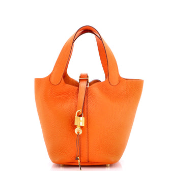 Hermes Picotin Lock Bag Clemence PM