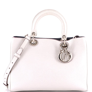 Christian Dior Diorissimo Tote Pebbled Leather Medium