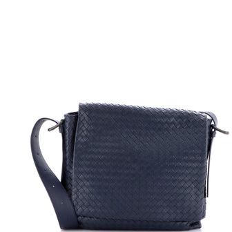 Bottega Veneta Square Flap Messenger Bag Intrecciato Nappa Medium